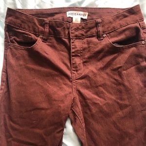 Brown soft denim jeans